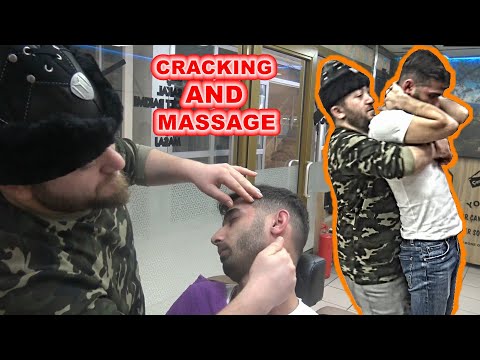 ASMR TURKISH BARBER SCALP MASSAGE = NECK CRACK =head, back, ax, ear, face, neck, foot, sleep massage