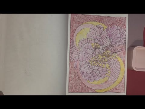 ASMR Coloring In A Mindfulness Coloring Book | No Talking
