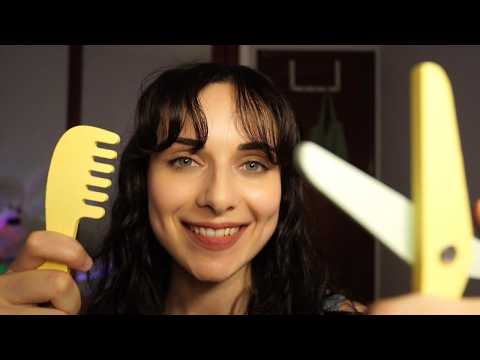 ASMR Tingly Haircut & Barber Shop (LOFI) ✂️ | Wooden Toy Triggers