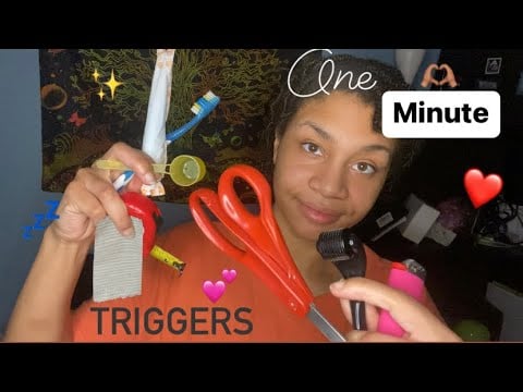 ASMR - 1 Minute Triggers