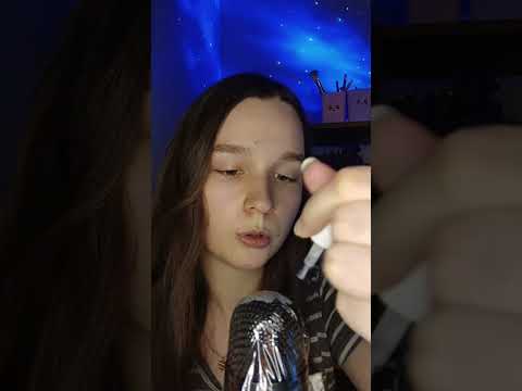 pintando a unha do microfone #asmr