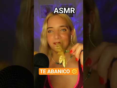 ASMR TE ABANICO CON FLORES 🌼 #asmr