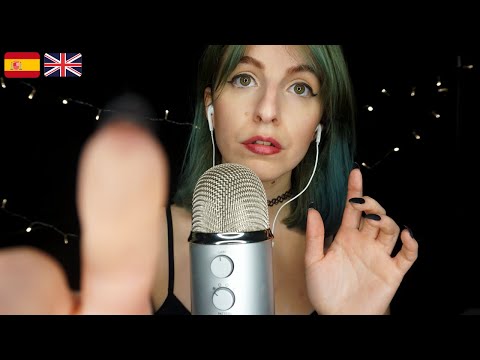 🇬🇧 🇪🇸 ASMR 💤 Positive affirmations and face touching 💆