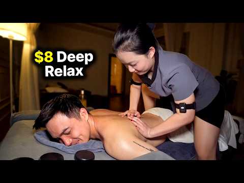 ASMR 🔥 She is Fantastic! Best $8 Foot & Back Massage for Relaxation