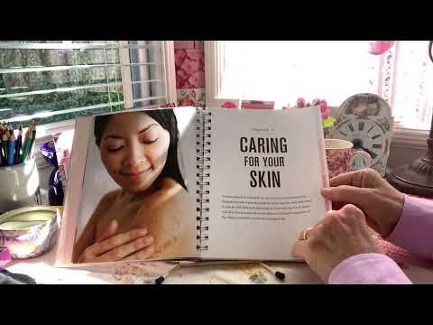 Asmr- cosmetics class roleplay + page turning (Skin care). Soft spoken