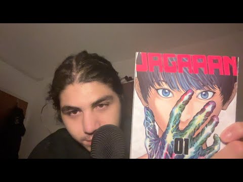 ASMR Manga Tapping/ Scratching + Rambling (whispered)