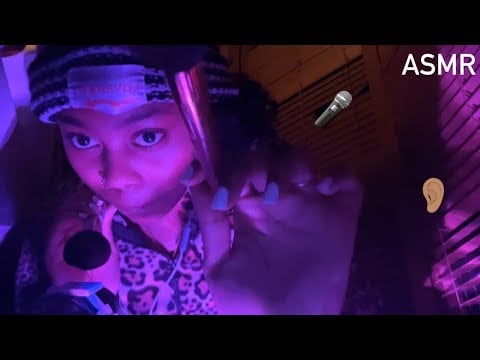 ASMR| Gentle Mic Brushing and Mic Tapping Sounds + Mouth Sounds✨🤍