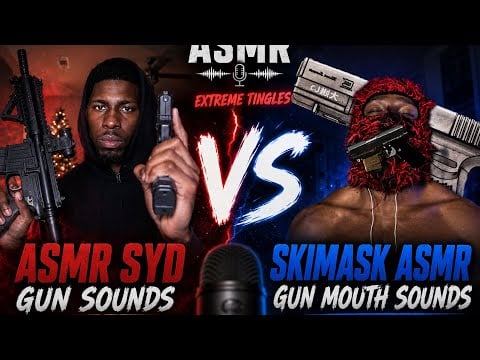 ASMR Collab of the Year | Gun Mouth Sounds vs Real Gun Sounds w/ @ASMRSYD23 