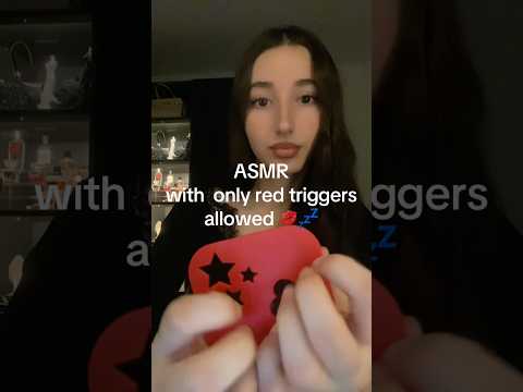 Asmr red triggers only💋💤 — sleep & relax #tingles #asmr #girly #relax #sleep #europe #triggers