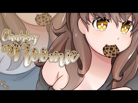 [ASMR] Chubby Roommate Shares Midnight Snack [Binaural/Fizzy Noises]