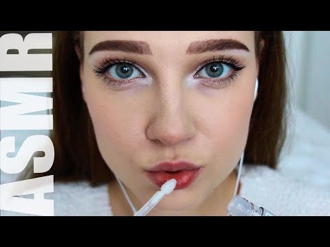 ASMR АСМР | блеск для губ | lip gloss | Звуки рта | mouth sounds close up | Очень близко