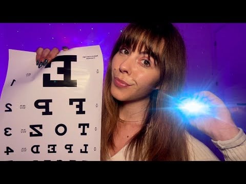 ASMR Eye Exam 🦋 (whispered, light triggers, color blindness test..)