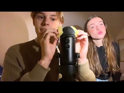 My boyfriend tries ASMR!