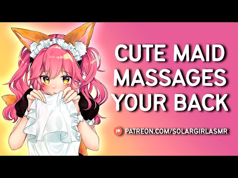 Cute Maid Sits On Master's Lap | Massaging You | ASMR GF Cuddles You | Comfort Sleep Aid | Heartbeat