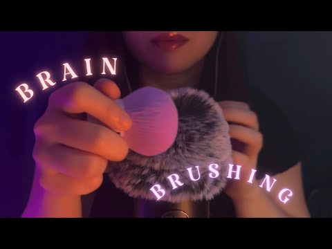 ASMR Brain Brushing , Fluffy Mic Brushing , Brain Massage , Fall Asleep , Sleepy , Relaxing