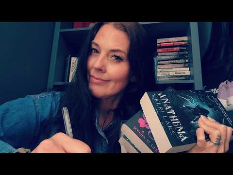 ASMR- Fantasy Book Haul w/ Pencil Chewing, Keyboard Sounds, & Book Tapping 📚✏️