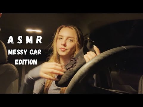 super random lofi ASMR in my EXTREMELY messy car 🚗