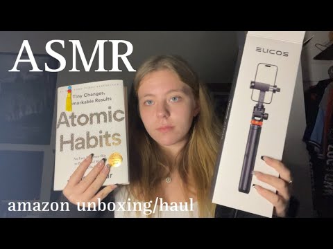 ASMR amazon present haul/unboxing (thanks tommy!!!!)
