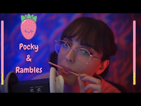 ASMR pocky nibbling & rambles