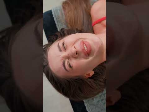 Deep core massage + cracking | chiropractor transforms Christina #shorts