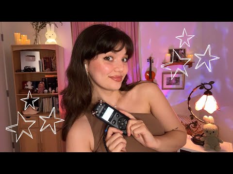 Tascam ASMR | Fast and Aggressive Mouth Sounds and Mic Triggers With Relaxing Rain Sounds 