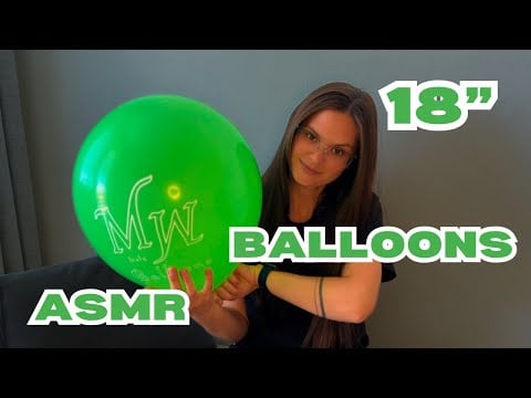 The PERFECT Green Balloon 💚 Blowing ASMR