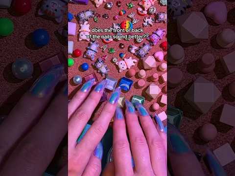 does the front or back sound better?? fidget board asmr