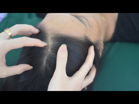 ASMR Head Scratching Tingly, No Talking Hair Combing, Hair Play, Hair Parting For Relaxation