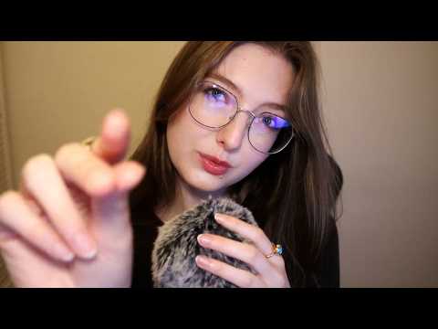 ASMR Mouth Sounds & Fluffy Mic Scratching w/ Visuals