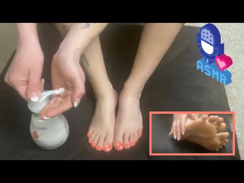 ASMR | Foot Sole 🦶 Lotion Massage & Super Relaxing | Fresh Pedicure 💅