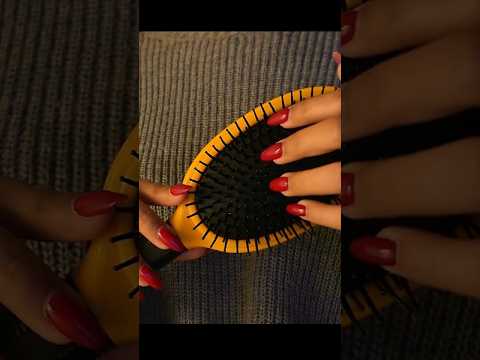 ASMR rain sounds while applying hair cream & brushing your hair  #asmr #asmrsounds  #gentletriggers