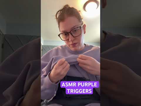 ASMR purple triggers #asmr #asmrsounds #relax #tapping #notalking #purple #squishy #scratching