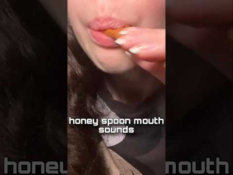 ASMR HONEY SPOON #asmr #shorts #mouthsounds