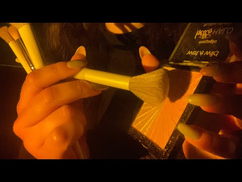 ASMR doing your makeup🎀tingly for a good sleep, rummaging😴 no talking