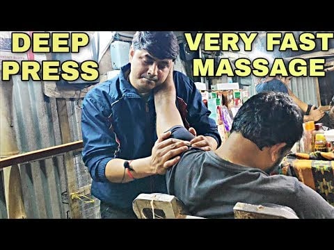 Indian street barber full Upper body massage | ultimate relaxation asmr