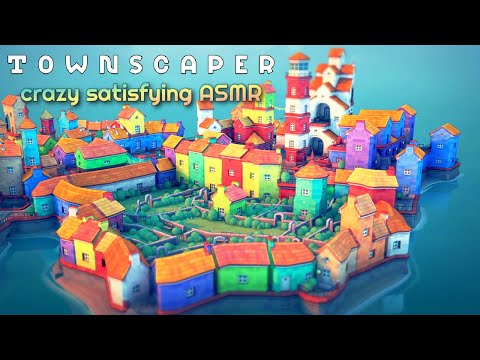 ASMR | Playing Townscaper: The Satisfying ASMR Game 🏨 Learn tips & secrets!