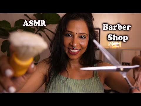 Indian Barber Shop ASMR - Binaural Beard & Haircut, Beard & Head Massage! Real Life Sleep Experience