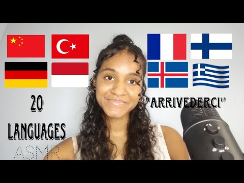 ASMR Whispering "Goodbye" in 20 different Languages (JAPANESE, KOREAN, PORTUGUESE, SPANISH, VIET...)