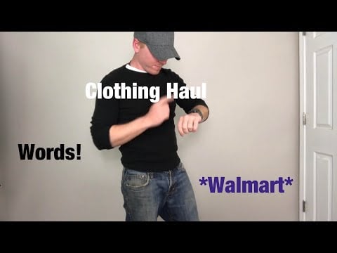 ASMR - Huge Walmart Try on Haul - Male Try On Haul