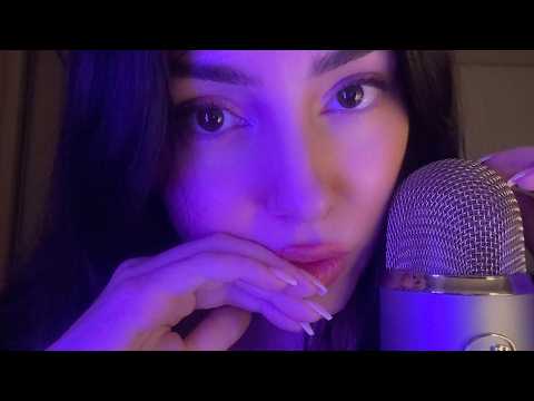 ASMR Try Not To Tingle (99% FAIL) 💜 Wet Mouth Sounds + Fluffy Mic Triggers