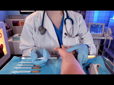 ASMR Hospital Emergency Room Allergy Testing | Skin & Eye Exam | Scratch & Intradermal Tests