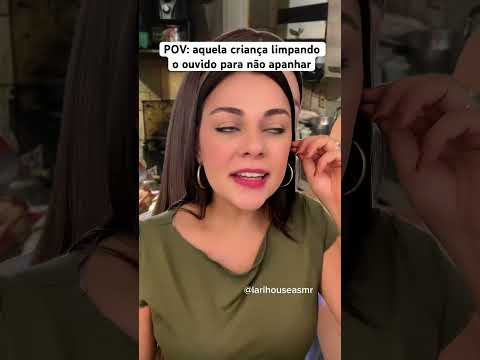 POV: aquela criança limpando o ouvido para não apanhar #shorts #humor #asmr