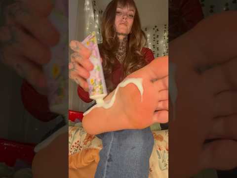 Foot Care Spa ASMR 🫶🏻 Using soap, scrubs, lotion and oil ✨ #footsoak #feet #footspa #asmr #relax