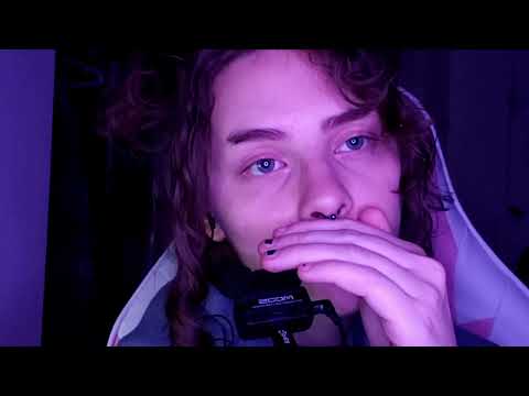 asmr// slow, wet mouth sounds + breathing ~ lip smacking /