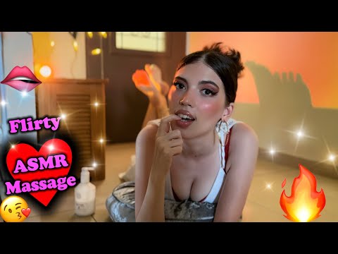 POV ASMR Flirty Girl Gives You The BEST STEAMY Massage!