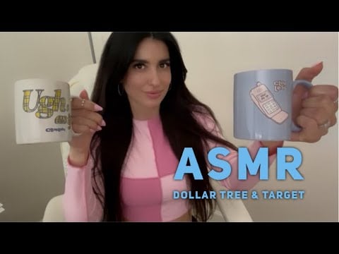 ASMR Gum Chewing + Small Haul | Dollar Tree🌴& Target 🎯 Lippie Try On 👄