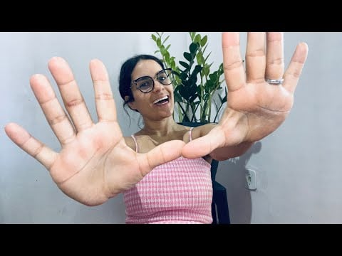 Asmr// hand sounds cantando louvor// CASEIRO 