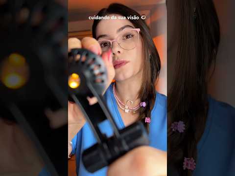 Cuidando da sua visão, só que de modo não tradicional 👀 #asmr #testedevisão #oftalmologista