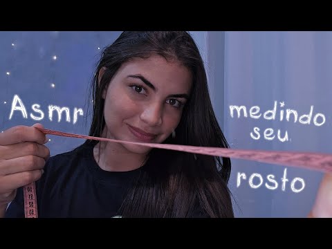 ASMR Medindo seu rosto de ponta a ponta até você dormir profundamente 📐💤