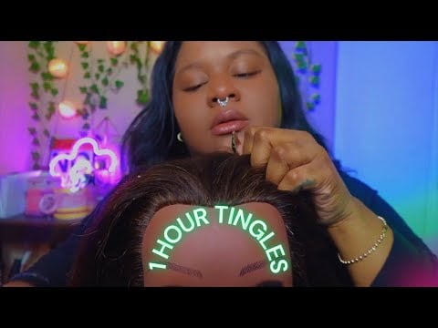 ASMR 1 HOURS Scalp Check, Plucking, & Scratching 